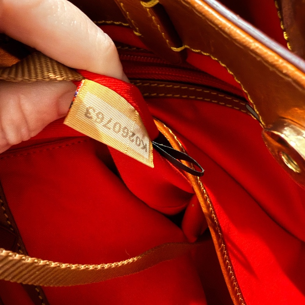 Dooney & Bourke Brown Crossbody Brenna Greta satchel with Gold Monogram - Picture 10 of 11